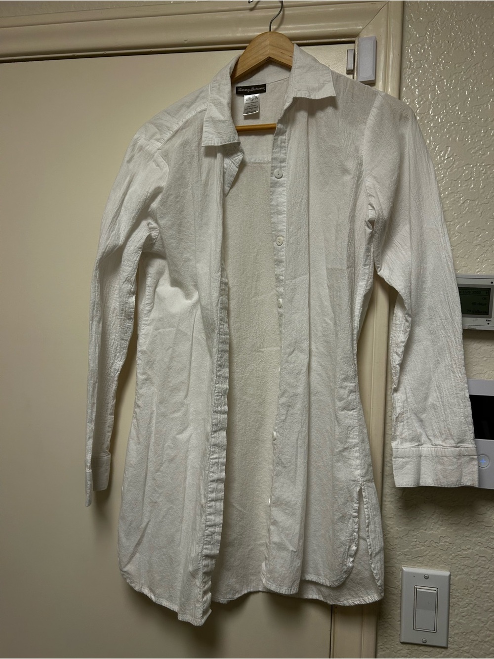 Tommy Bahama White Lightweight Long-Sleeve Shirt Jacket